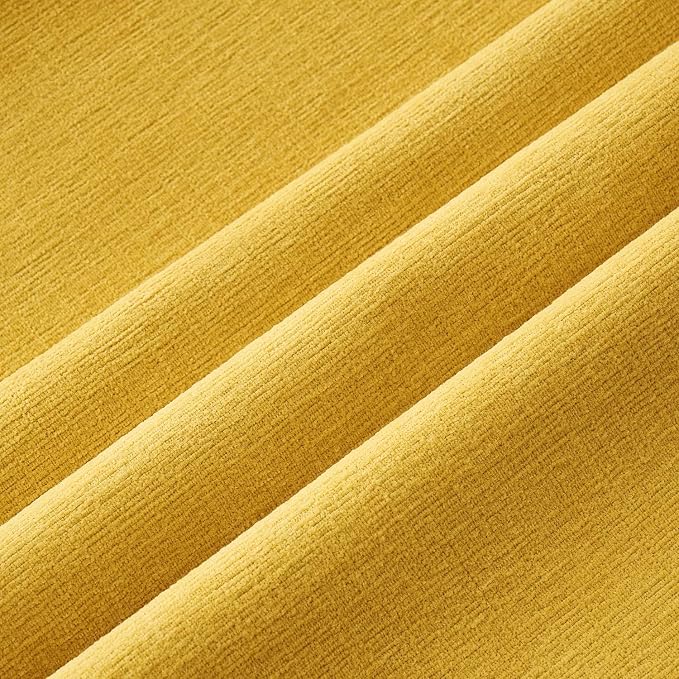MIULEE Yellow Chenille Couch Throw Pillow Covers, 18x18 | Set of 2, Soft - Image 6