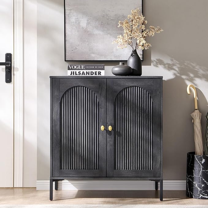 IFBUY Modern Sideboard Buffet Cabinet, Wooden Modular Coffee Bar Cabinets - Image 8
