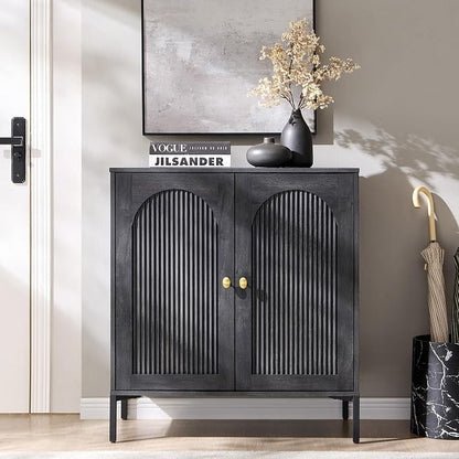 IFBUY Modern Sideboard Buffet Cabinet, Wooden Modular Coffee Bar Cabinets - Image 8
