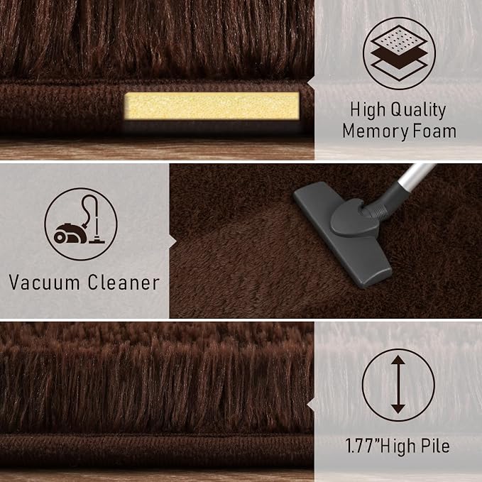 LOCHAS 2x6 Runner Rugs for Hallway, Fluffy Area Rugs for Bedroom - Image 5
