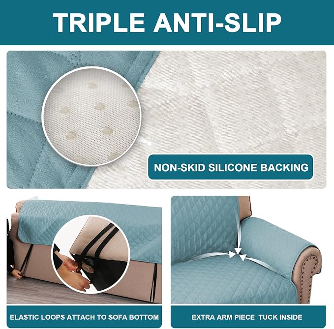 Turquoize 100% Waterproof Couch Cover Sofa Covers - Image 4