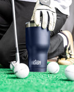 Beast 40 oz Tumbler Stainless Steel Vacuum Insulated Coffee Ice Cup Double Wall Travel Flask (Navy Blue)