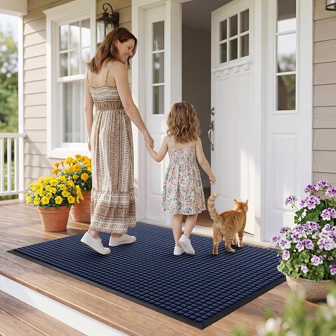Front Door Mat Outside Entrance, Heavy Duty Waterproof Doormat | 73"x46" - Image 8