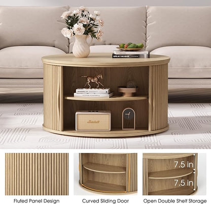 SULIVES Round Coffee Table - Image 3