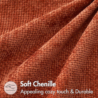 MIULEE Fall Decorative Couch Throw Pillow Covers 18x18 Burnt Orange 2 Pack | - Image 3