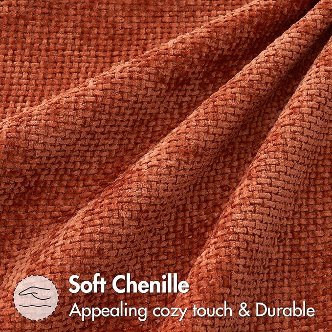MIULEE Fall Decorative Lumbar Throw Pillow Covers 12x20 Burnt Orange 2 Pack | - Image 8