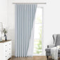 Vision Home Blue Fog Pinch Pleated Full Blackout Curtains Linen Blended Room by VisionHome