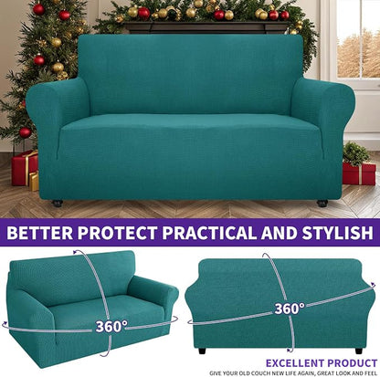 ZNSAYOTX Super Stretch Couch Cover Love Seat Sofa Covers - Image 2