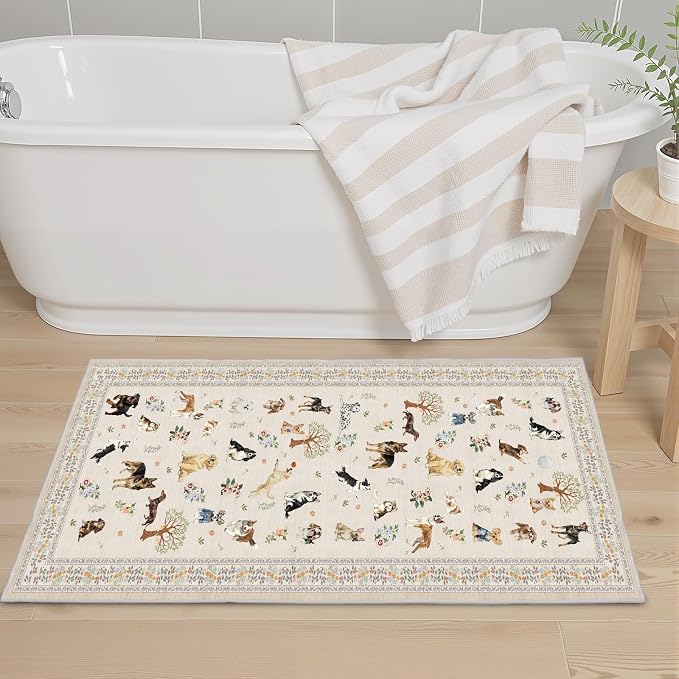 Beige Small Entry Rug 24x17 inch - Image 6