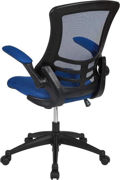 Flash Furniture Kelista Mid-Back Blue Mesh Swivel Ergonomic Task Office Chair - Image 9