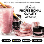MONÉGASQUE Pink Edible Glitter for Drinks 7g – Edible Glitter for Cakes & Cocktails – Pink Luster Dust Sprinkles for Cupcakes – Cake Decorations Spray & Drink Shimmer Powder – Cake Decorating Toppers