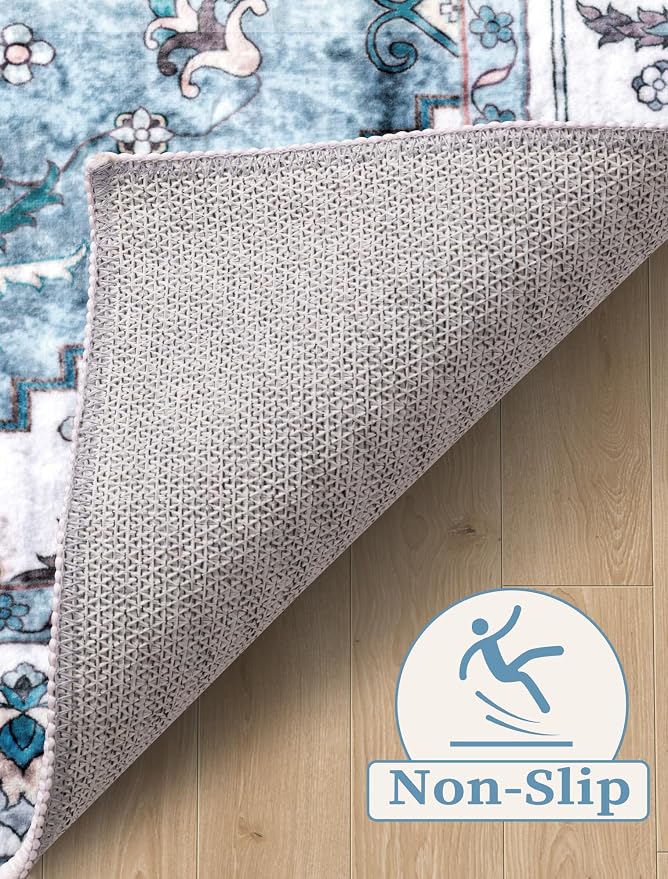 SERISSA 2'6"x10' Washable Non Slip Boho Runner Rug - Image 3