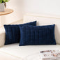 Aegero Pack of 2 Corduroy Decorative Throw Pillow Covers 12x20 Inch by Unknown