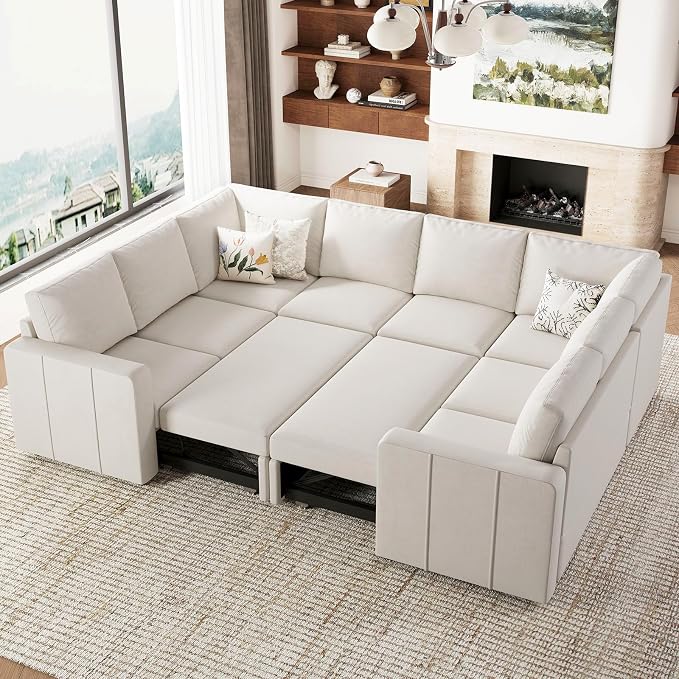 Belffin Modular Sectional Sleeper Sofa Bed by Belffin