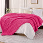 L'AGRATY Chunky Knit Throw Blanket by LAGRATY