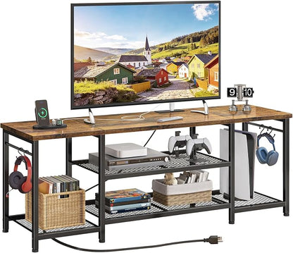 YGEOMER TV Stand for Up to 65 Inch TVs, Entertainment Center by YGEOMER