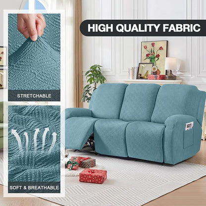 Timeles Recliner Covers for 3 Seater Reclining Couch Covers Sofa Slipcover - Image 2