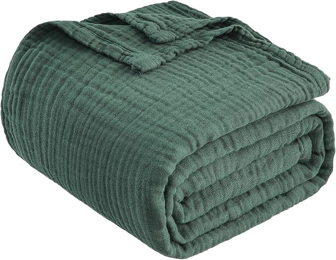 EMME Muslin Blankets for Adults Throw Blanket for Couch Breathable Gauze Soft - Image 8