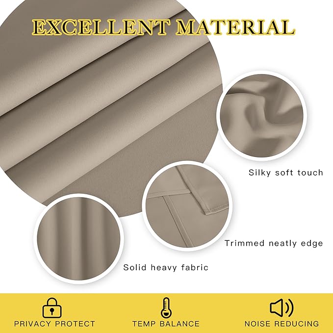 NICETOWN Patio Blackout Curtain Panels - Image 2