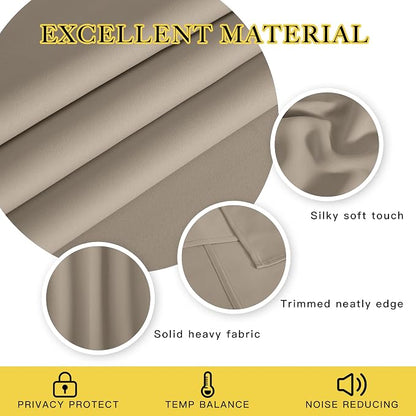 NICETOWN Blackout 108 inch Curtains - Image 2