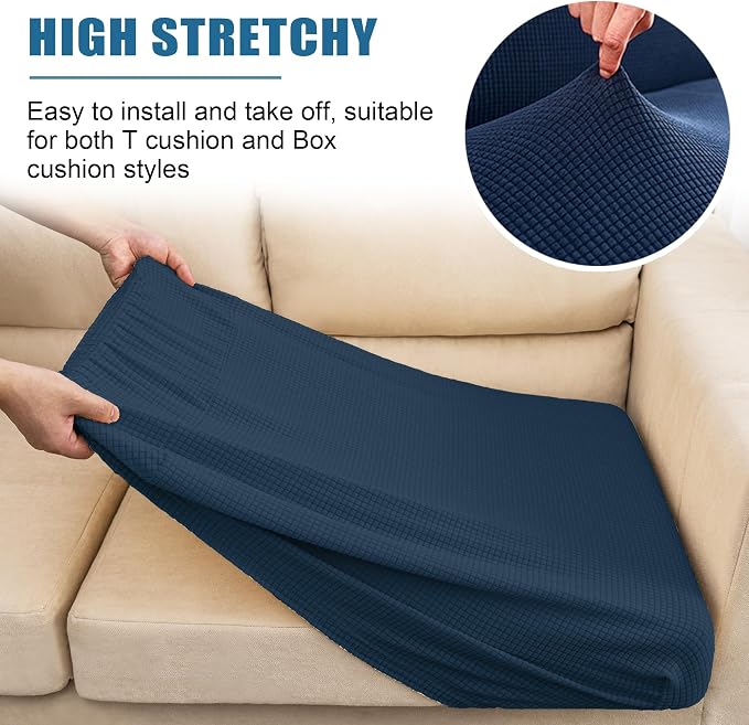 Water Repellent Sofa Seat Cushion Covers Stretch Stylish Furniture Cover - Image 5