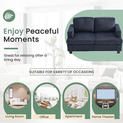 YOUDENOVA Sofa, 63” Comfy Loveseat Sofa - Image 5