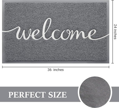 Door Mat Welcome Mat Floor Mat for Entryway, High Traffic Areas | Low Profile - Image 3