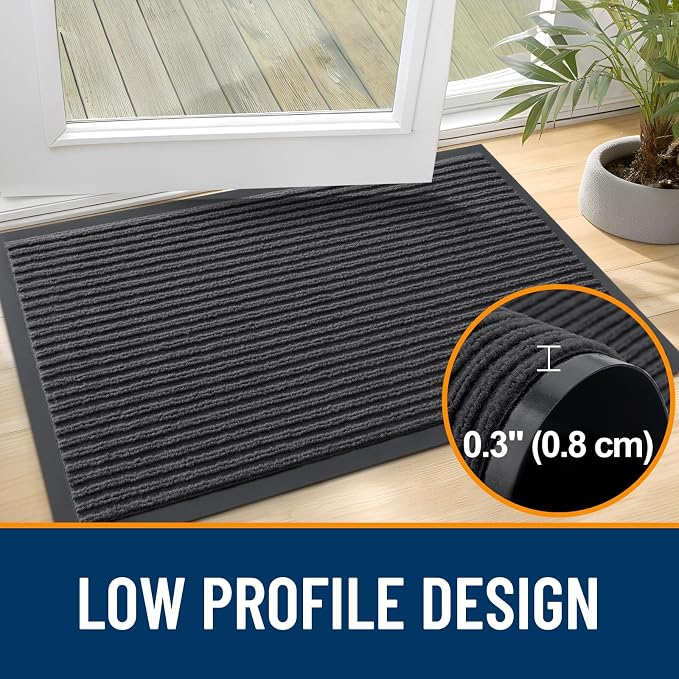 OLANLY Front Door Mat 59x20, Waterproof Heavy-Duty Indoor Outdoor Doormat | - Image 4