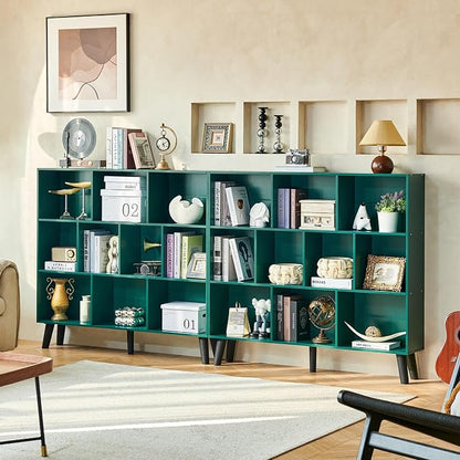 LEYAOYAO 10 Cube Bookshelf, 3 Tier Modern Wide Bookcase - Image 8