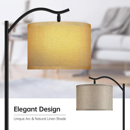 BoostArea Floor Lamp for Living Room, 9W LED Arched Lamp, Tall Modern Standing - Image 4
