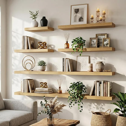 FLYJOE Floating Shelves for Wall, 48 Inch Floating Shelves Set of 1, Kitchen - Image 3