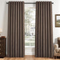 Topfinel Dark Brown 100% Blackout Linen Living Room Bedroom Curtains 84 Inch by Topfinel