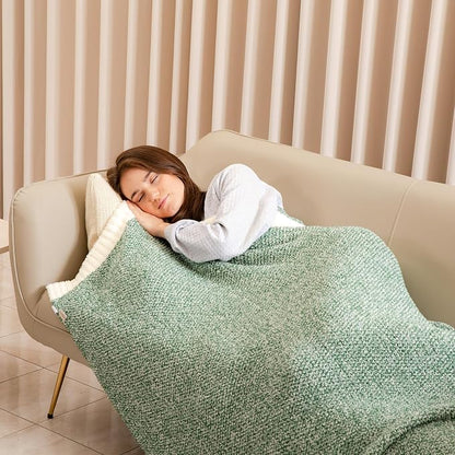 Snuggle Sac Green Throw Blanket, Ultra Soft Warm Blankets - Image 8
