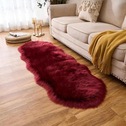 EasyJoy Ultra Soft Fluffy Shaggy Area Rug Faux Fur Rug Chair Cover Seat Pad - Image 5