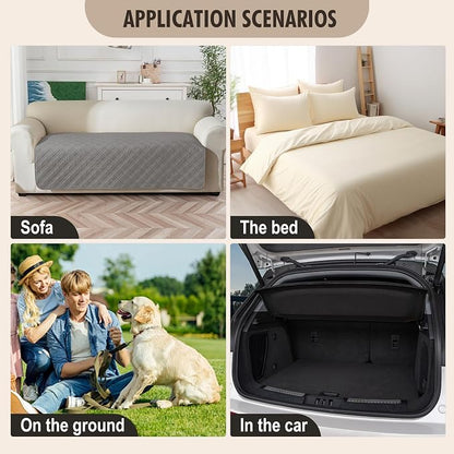 Genina Waterproof Couch Cover, Washable Anti-Slip 86.6 inch Sofa Covers - Image 6