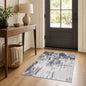 Entrance Rugs Indoor 2x3 Dark Grey Entry Rug Washable Abstract Small Area Rug by OmpaaHomeDecor