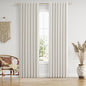 90 Inch Long Boho 100% Blackout Linen Curtains by Guken