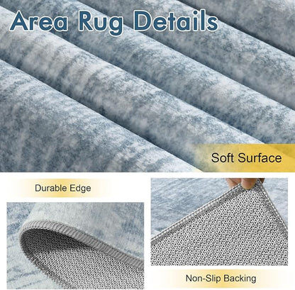 4x6 Ft Area Rugs for Living Room, Soft Non-Slip Washable Rugs Modern Abstract - Image 6