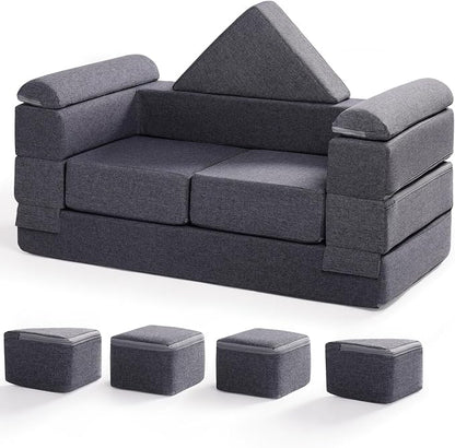 ROBUD Kids Couch, DIY-Style & Washable Toddler Sofa - Image 4
