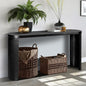 60'' Console Table Sofa Table Thick Top Entryway Table, Hallway Table by LynHomeFurnitureMall