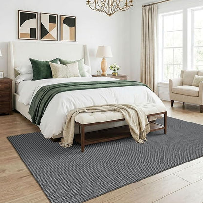 KOZYFLY Washable 5x7 Living Room Rug, Non Slip Woven Area Rugs, Braided Floor - Image 8