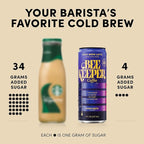Beekeeper Coffee Cold Brew Horchata Latte with Oregon Honey, 8 fl oz cans (Pack of 12), Ready-to-Drink, Cinnamon Vanilla Flavor