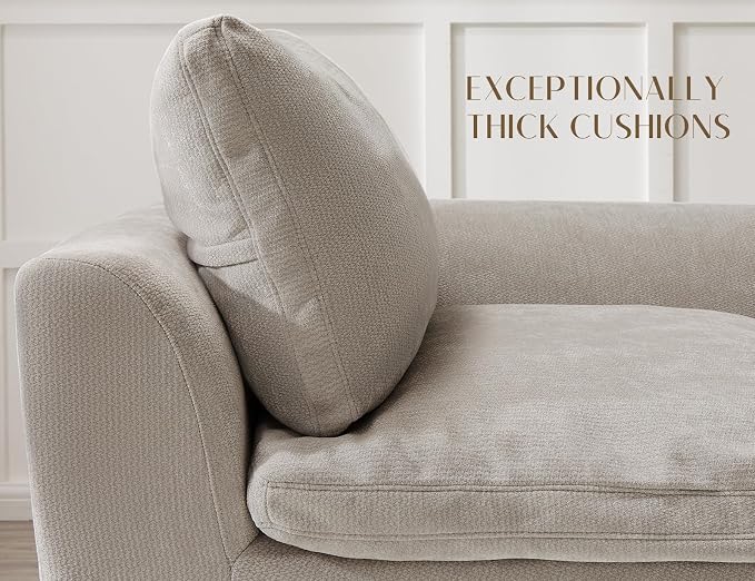 ohllob Oversized Cloud Couches for Living Room, Boneless Sectional Couch - Image 3