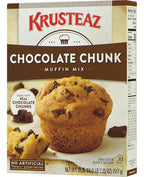 Krusteaz Chocolate Chunk Muffin Mix - No Artificial Flavors/Preservatives - 18.25 OZ Box (Pack of 6)