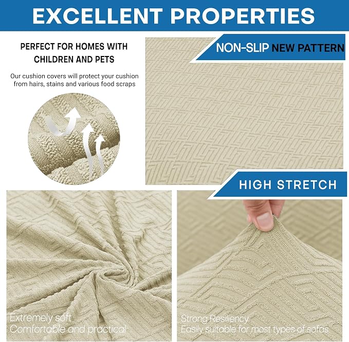 XINEAGE New 3 Pieces Couch Covers - Image 5
