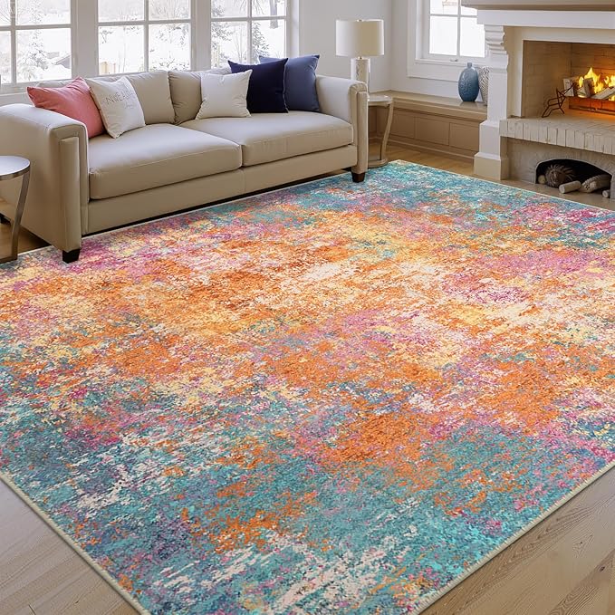 RELEANY Washable 6'x9' Abstract Area Rug - Image 10