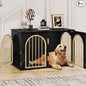 Hzuaneri 39.4" Wooden Dog Crate Furniture, Indoor Dog Kennel Dogs Cage by Hzuaneri