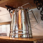 GSI Outdoors Percolator Coffee Pot I Glacier Stainless Steel Ultra-Rugged for Brewing Coffee Over Stove and Fire | Ideal for Group Camping, 14 Cup