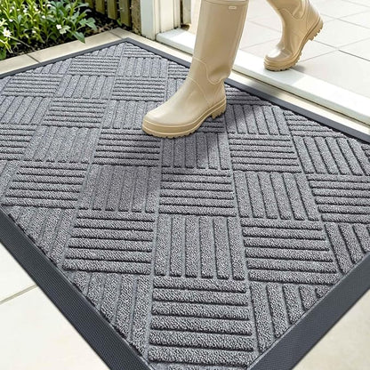 OLANLY Front Door Mat Outside Entrance 35x23, Waterproof Heavy-Duty Doormat | by OLANLY