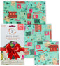 Bee's Wrap Beeswax Wraps for Food - Made in USA Reusable & Organic Food Wraps, Sandwich Wrap & Bowl Covers - Eco-Friendly Alternative to Aluminum Foil, Seasons Greetings 3 Pack (S, M, L)